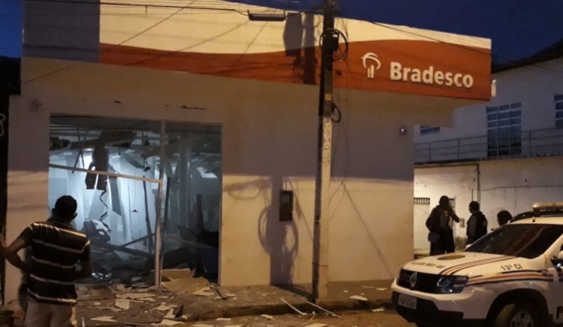 Criminosos explodem agência bancária em Penalva na madrugada deste&nbsp;sábado