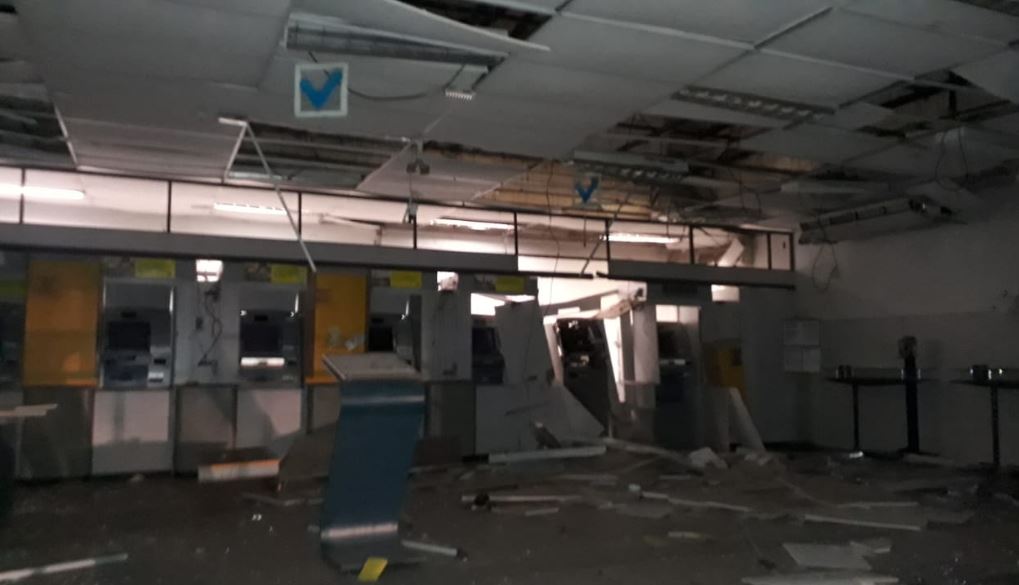 Banco de Rosário é destruído durante tentativa de&nbsp;assalto