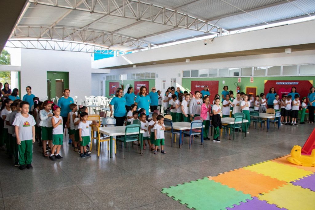 Alunos da Creche Escola Sementinha retornam às aulas para o segundo semestre do ano&nbsp;letivo