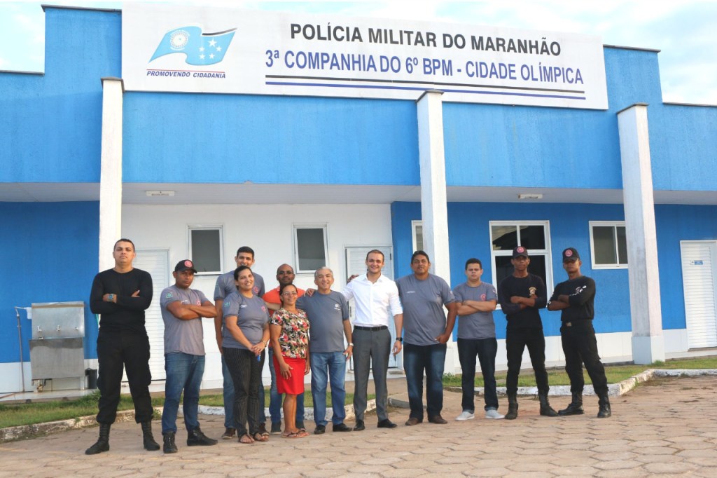 Felipe dos Pneus conhece projeto social “Brigada Militar Meninos de Deus” da Cidade Olímpica, em São&nbsp;Luís