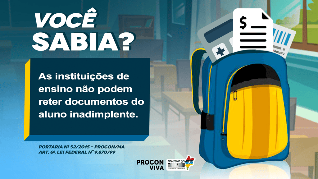 Instituições de ensino não podem reter documentos de alunos&nbsp;inadimplentes
