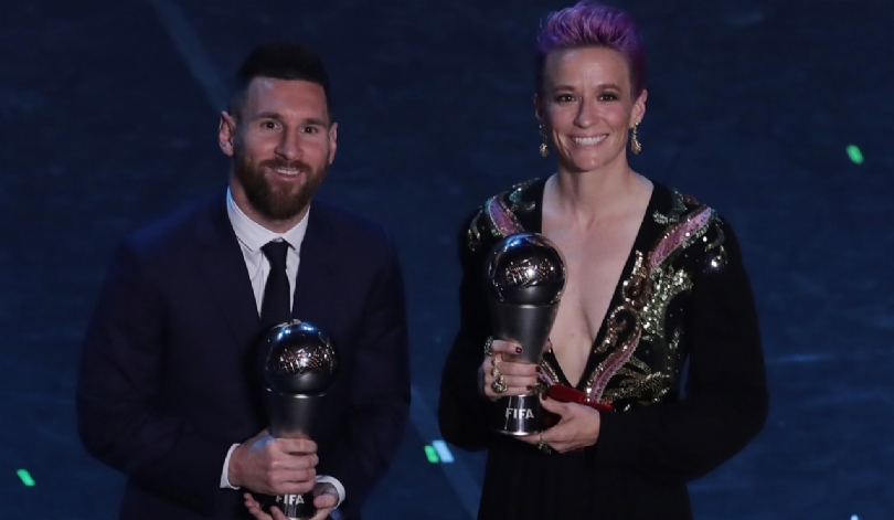 Lionel Messi e Megan Rapinoe são os melhores do mundo da&nbsp;Fifa