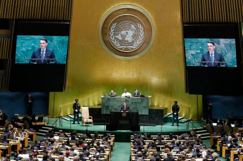 Em discurso na ONU, Bolsonaro destaca riqueza da&nbsp;Amazônia