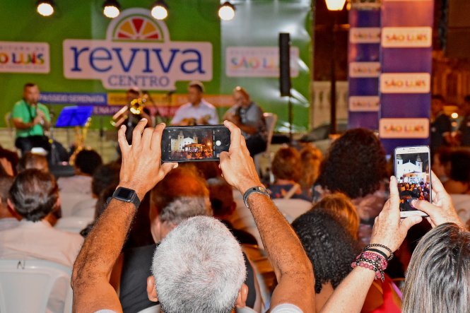 Música, brincadeiras infantis e atrações cultuais do programa Reviva animaram Centro&nbsp;Histórico