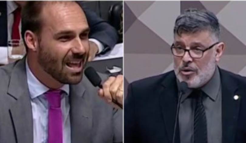 “O senhor era menos promíscuo quando fazia filme pornô”, diz Eduardo Bolsonaro à Alexandre&nbsp;Frota