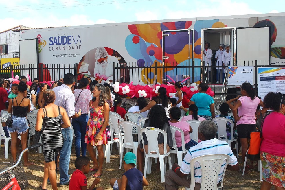 Em alusão ao Outubro Rosa, projeto Saúde na Comunidade atende moradores do São&nbsp;Bernardo