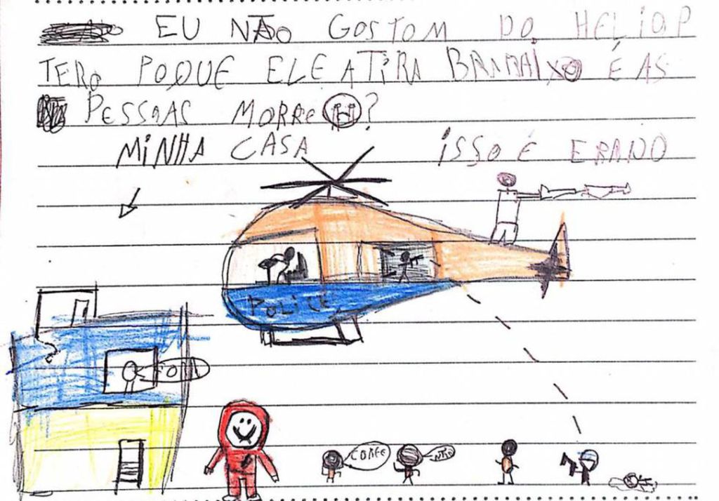 As cartas das crianças da Maré: “Não gosto do helicóptero porque ele atira e as pessoas&nbsp;morrem”