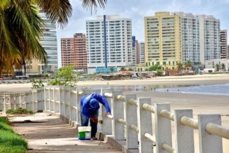 Prefeitura de São Luís realiza obras na orla&nbsp;marítima