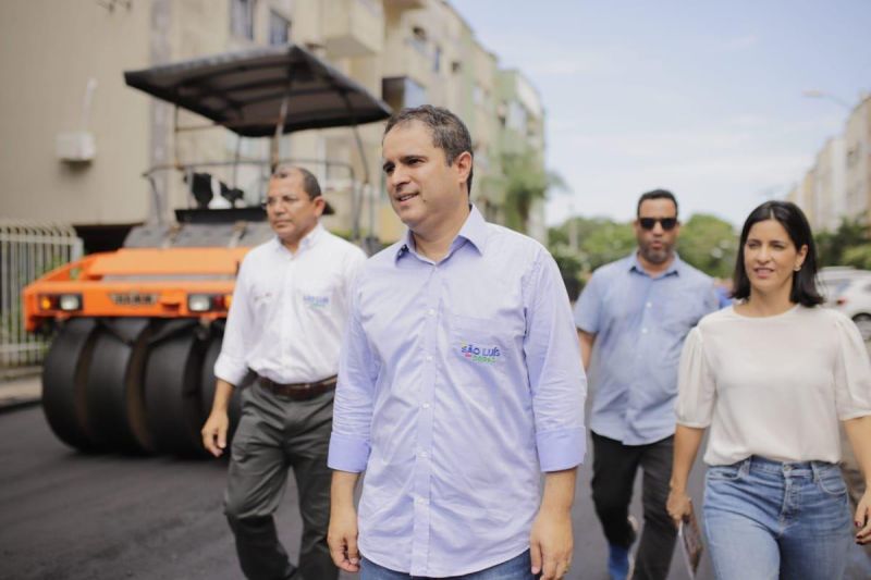 Recanto dos Vinhais recebe nova infraestrutura com obras de pavimentação realizadas pelo prefeito&nbsp;Edivaldo