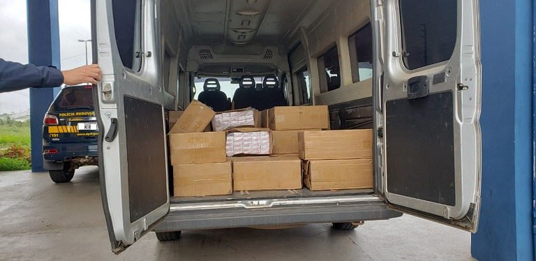 Mais de meio milhão de cigarros apreendidos pela PRF na&nbsp;BR-135
