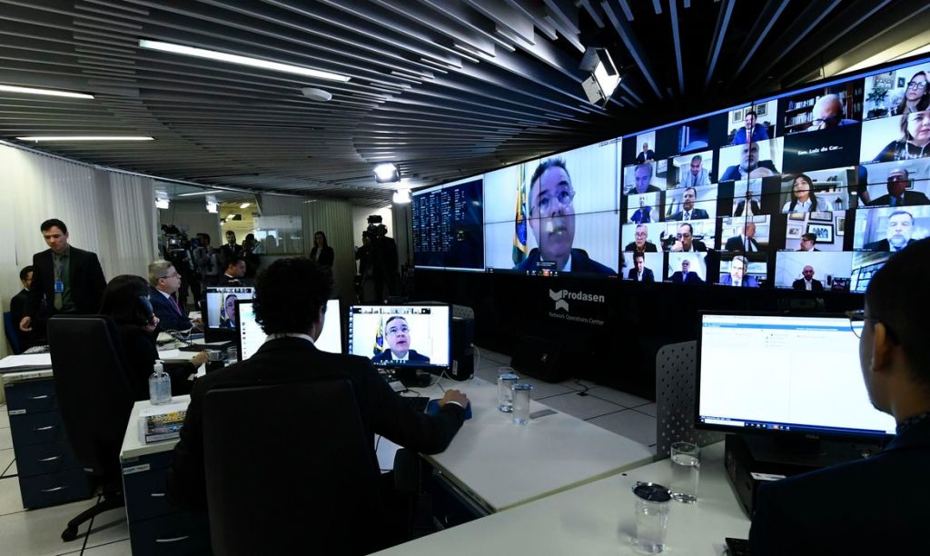 Em sessão virtual inédita, Senado aprova decreto de calamidade&nbsp;pública