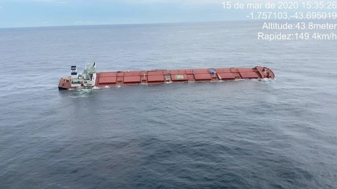 Começa segunda etapa da operação de retirada de óleo em navio no&nbsp;MA