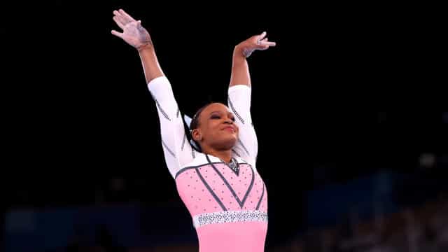 Rebeca Andrade termina em 5º na final do solo nos Jogos Olímpicos de&nbsp;Tóquio