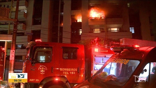 Incêndio atinge prédio residencial no bairro Calhau, em São&nbsp;Luís