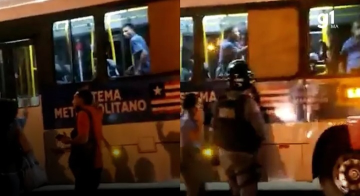 Ônibus alvo de assalto é cercado pela polícia no bairro do Angelim em São&nbsp;Luís
