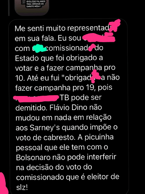 Yglesio volta a criticar postura de Dino no segundo&nbsp;turno