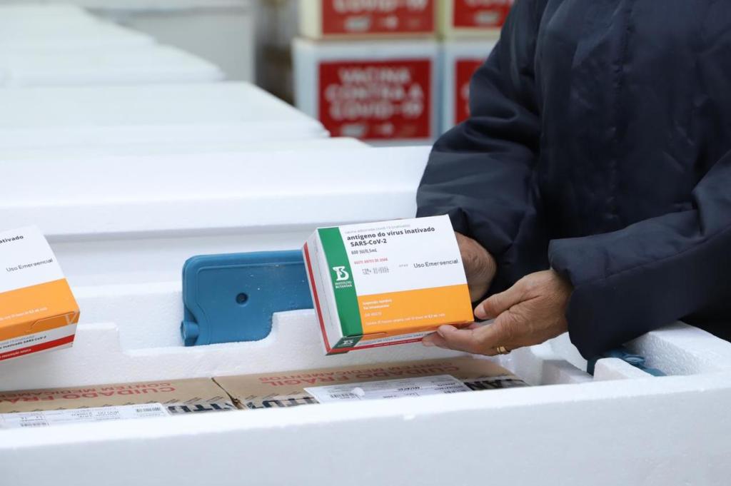 Maranhão recebe novas doses de&nbsp;CoronaVac