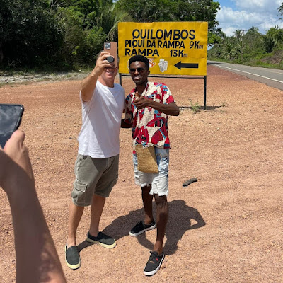 Luciano Huck realiza gravação no Quilombo Rampa, em Vargem Grande&nbsp;(MA)