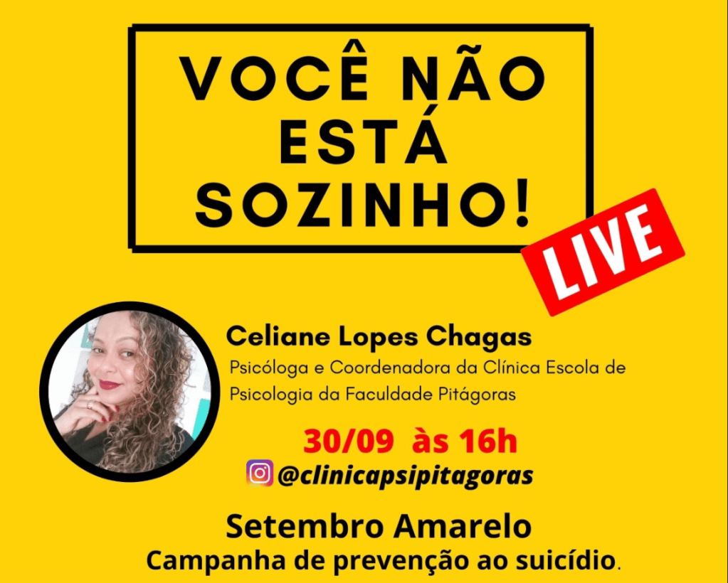 Pitágoras São Luís promove live gratuita sobre conscientização e prevenção ao&nbsp;suicídio