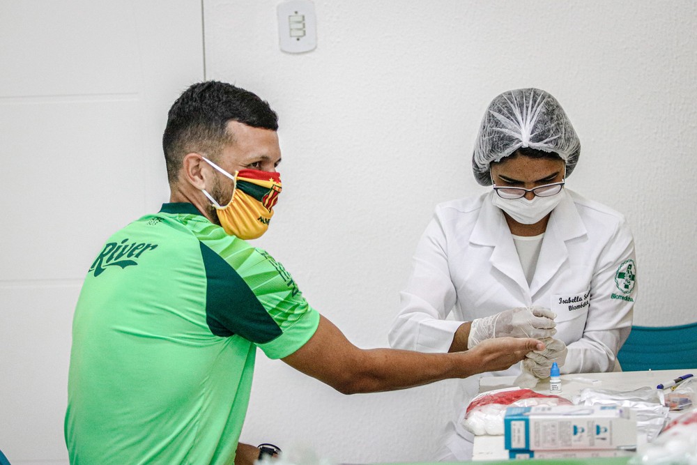 Sampaio encerra segundo processo de testagem para o novo&nbsp;coronavírus