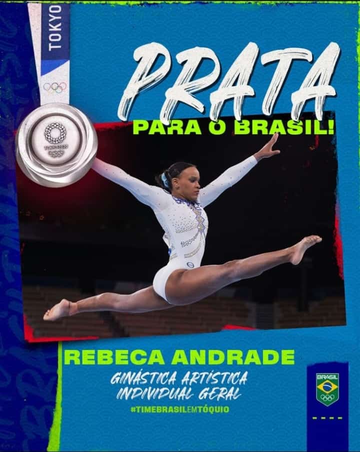 Rebeca Andrade conquista inédita prata para o Brasil na ginástica das&nbsp;Olimpíadas