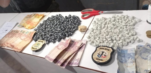 Polícia prende homem com mais de 300 porções de crack em&nbsp;Maracaçumé
