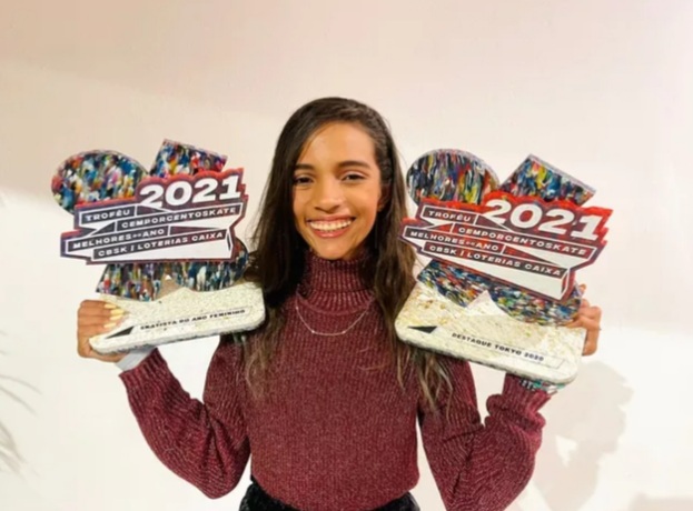 Rayssa Leal vence prêmios de skatista do ano e destaque&nbsp;olímpico