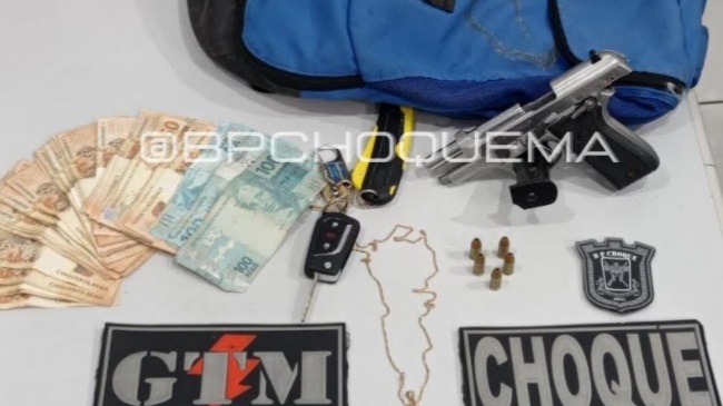 Dois homens são presos após tentativa de sequestro em supermercado de São&nbsp;Luís