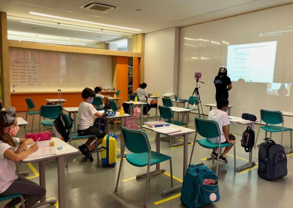 COLÉGIO DOM BOSCO MANTÉM RIGOROSOSO PROTOCOLOS DE BIOSEGURANÇA NA VOLTA ÀS&nbsp;AULAS