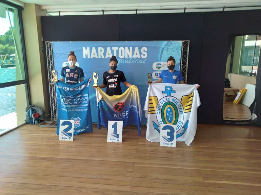Carol Hertel conquista mais uma etapa do Campeonato Brasileiro de Maratonas&nbsp;Aquáticas