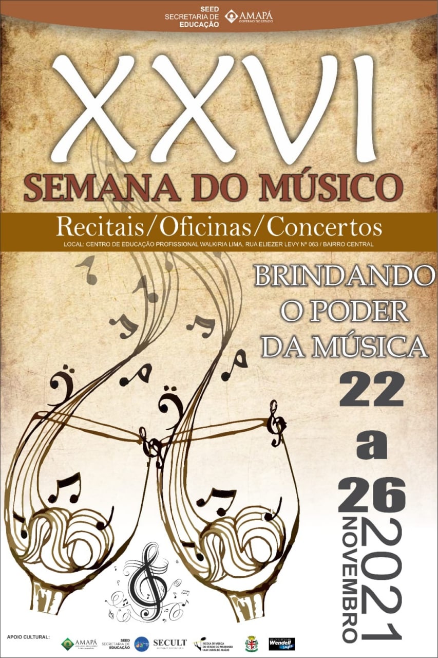 XXI SEMANA DO MÚSICO EM MACAPÁ TEM MARANHENSE COMO ATRAÇÃO E&nbsp;HOMENAGEADO