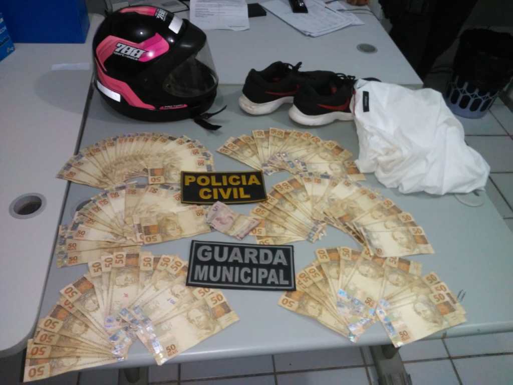 Casal suspeito de roubar mais de R$ 40 mil reais em assalto é preso em&nbsp;flagrante