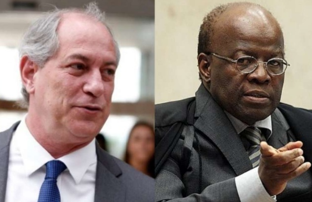 Joaquim Barbosa sinaliza preferência em Ciro Gomes na disputa à&nbsp;presidência