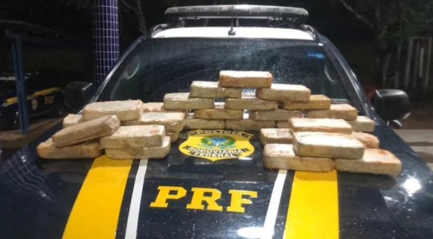 PRF apreende mais de trinta quilos de pasta base de cocaína na&nbsp;BR-226