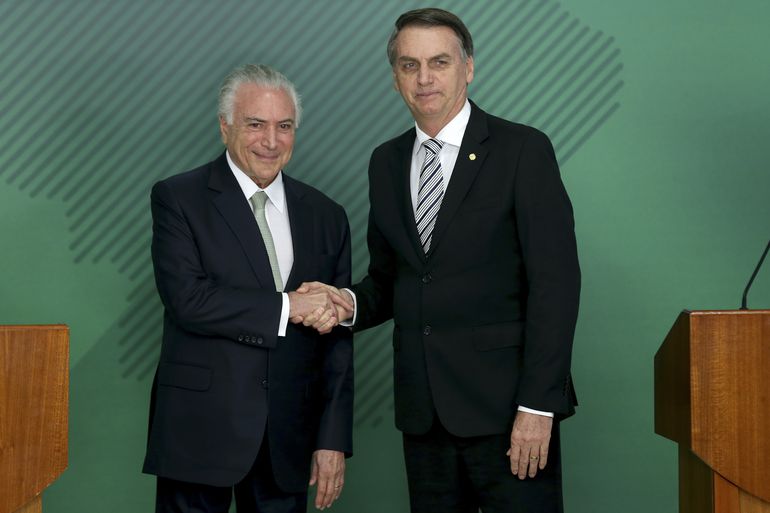 Bolsonaro recebe apoio do ex-presidente Michel Temer para o segundo&nbsp;turno