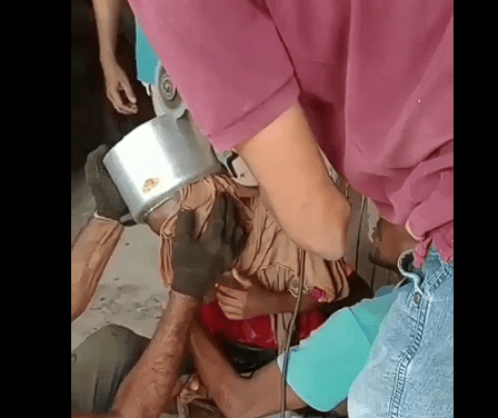 VÍDEO: Criança fica com a cabeça presa em panela de pressão, no&nbsp;MA