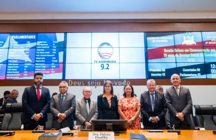 Assembleia realiza sessão solene em homenagem aos 75 anos do&nbsp;Sesc-MA