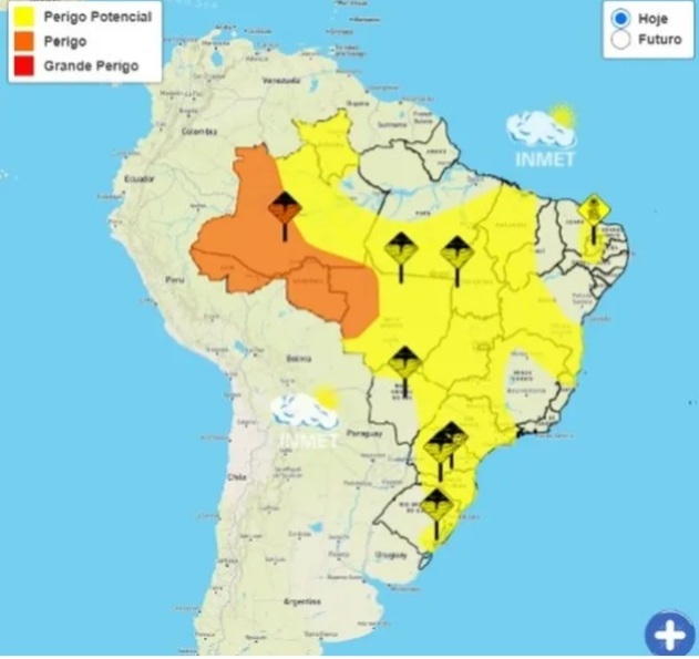 Maranhão tem alerta de chuvas fortes nesta terça-feira&nbsp;(22)