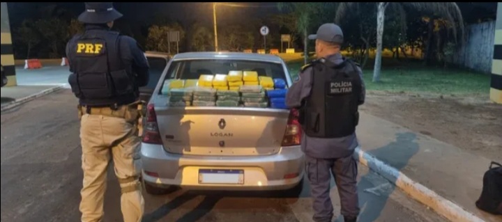 Mais de 60 kg de cocaína escondidos em carro são apreendidos pela Polícia Rodoviária Federal na BR-135 no&nbsp;MA