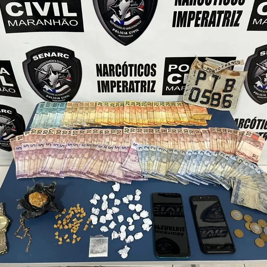 Casal de traficantes de crack é preso no interior do&nbsp;Maranhão