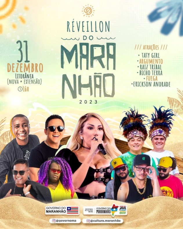 Réveillon do Maranhão 2023 terá dez horas de&nbsp;show