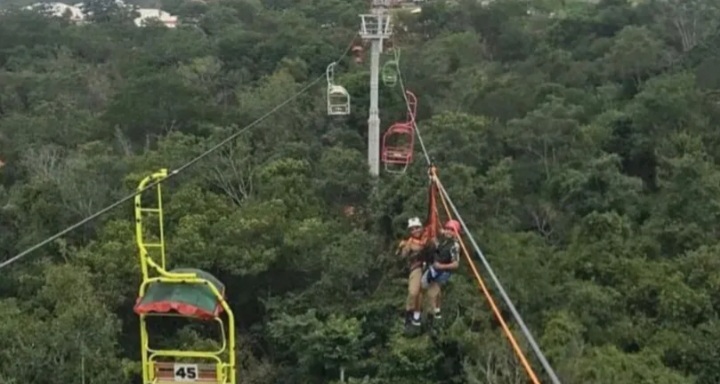 Após pane no equipamento, turistas são resgatados de teleférico em Carolina&nbsp;(MA)
