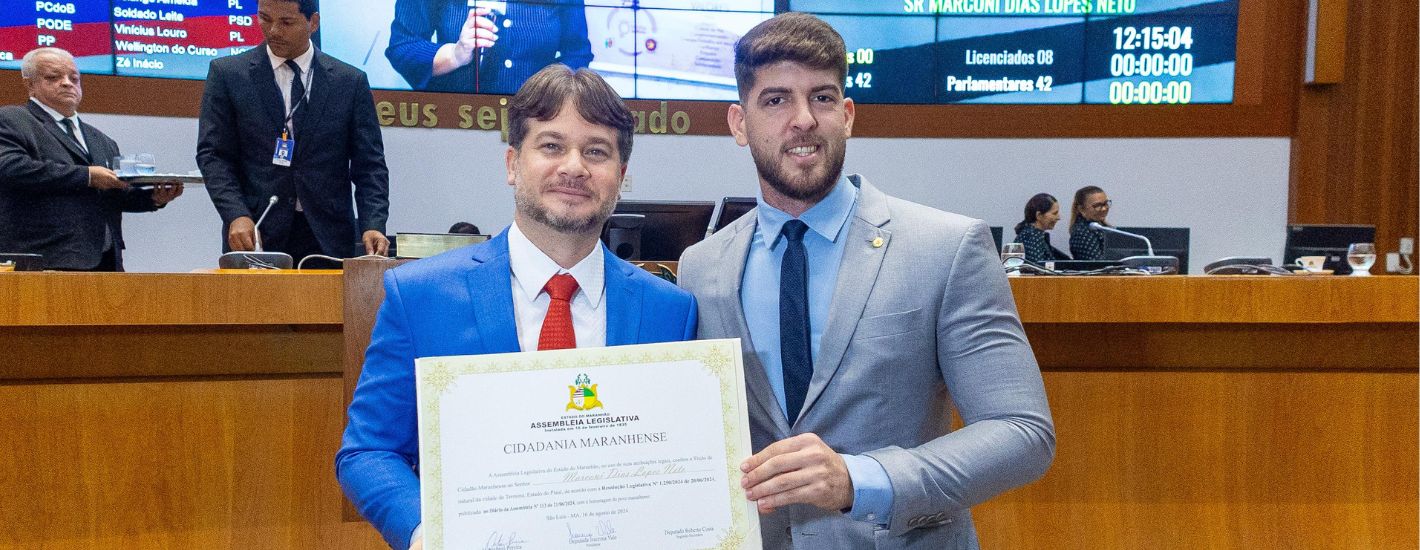 Assembleia concede título de ‘Cidadão Maranhense’ ao advogado Marconi Neto