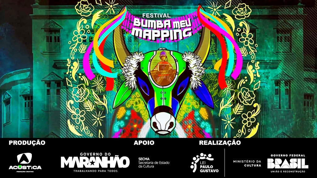 “FESTIVAL BUMBA MEU MAPPING” projeta a cultura singular do Maranhão em fachada histórica de São Luís