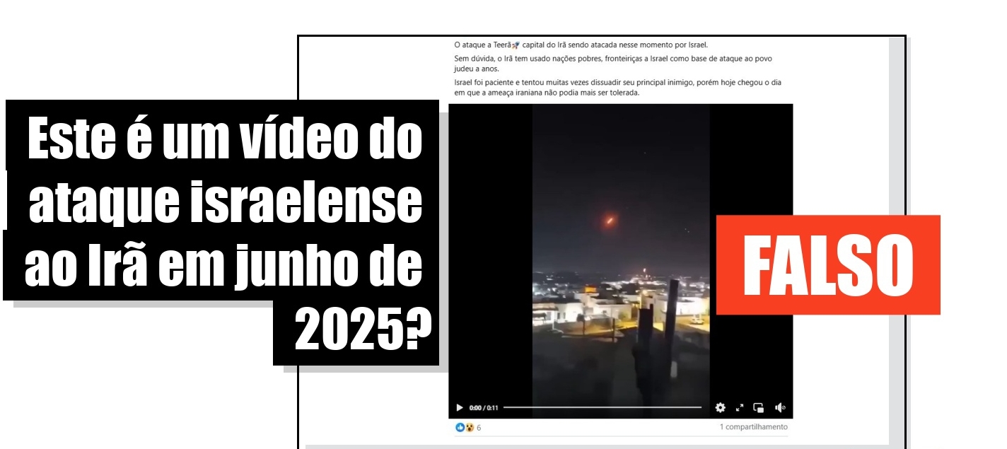 Vídeo de 2024 é falsamente associado a ataque de Israel contra instalações nucleares do Irã em 2025