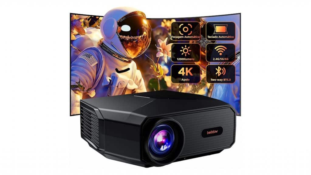 Cinema em casa: projetor de qualidade saindo no precinho em oferta especial