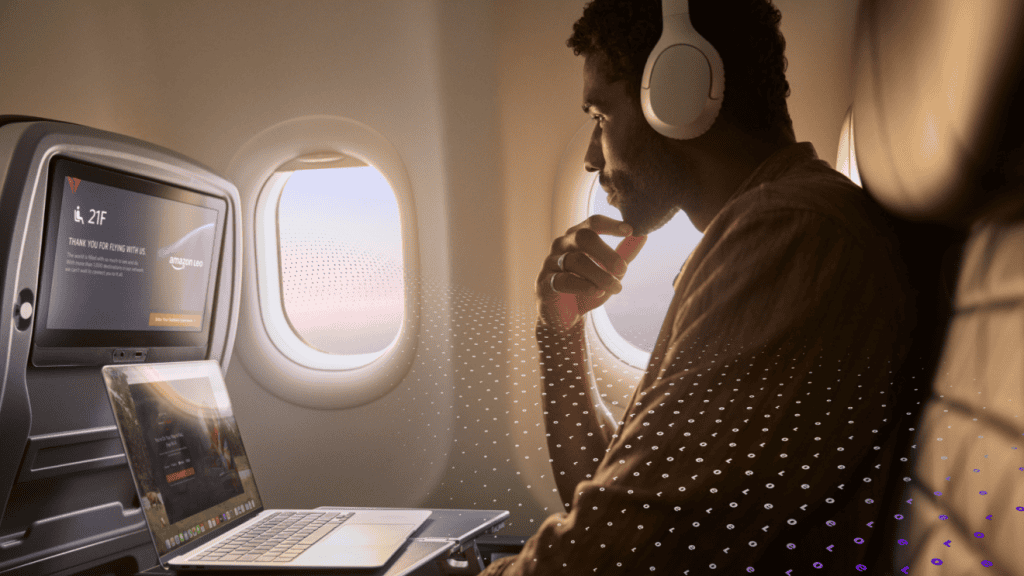 Nova antena da Amazon promete internet rápida em aviões